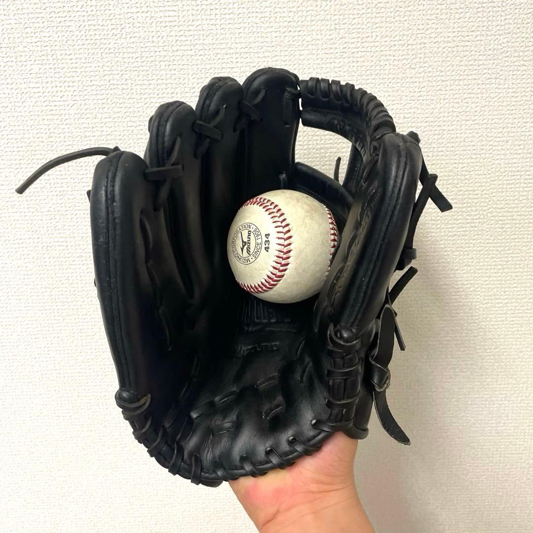 487 ミズノ ビューリーグ 型抜群 極美品 硬式 内野手用グローブ 左投げ