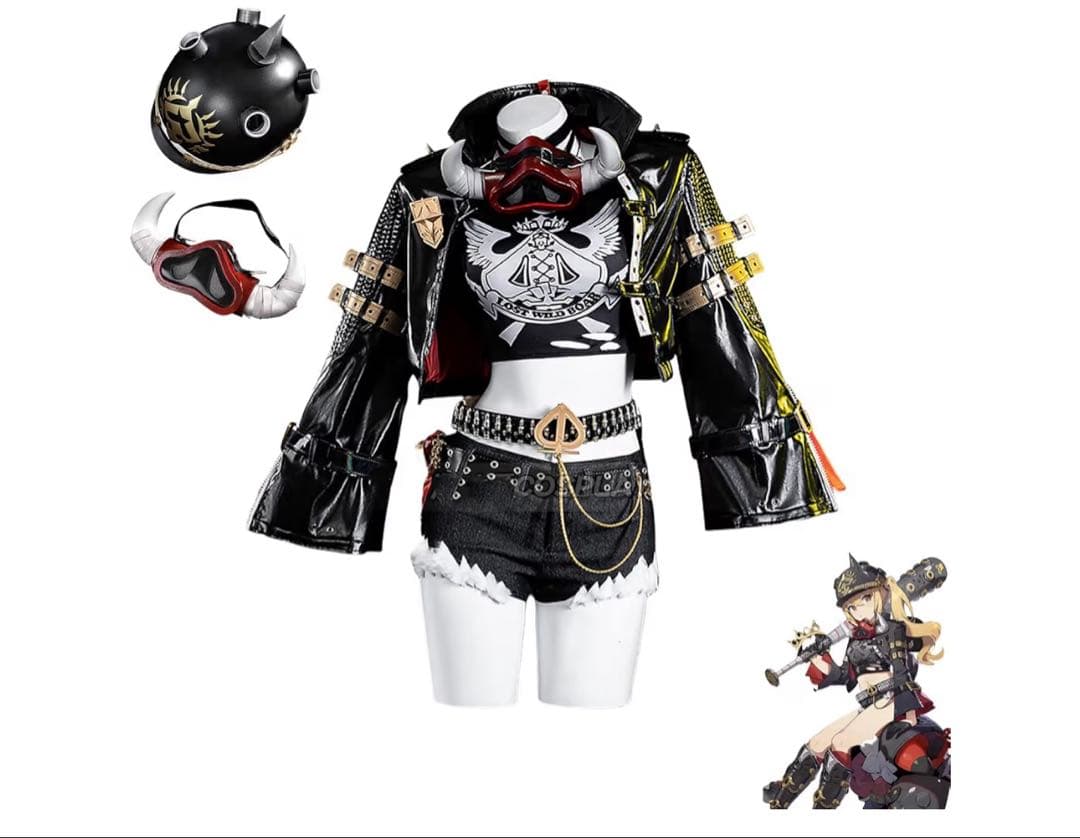 ゼンレスゾーンゼロ ルーシー コスプレ ウィッグ➕靴付き