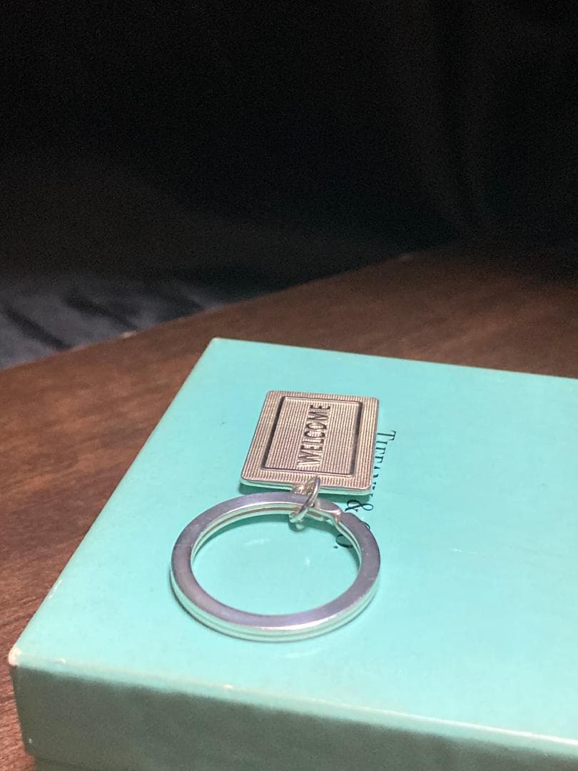 美品 ティファニー ウェルカム キーリング キーホルダー シルバー925