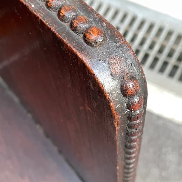 イギリスアンティーク　ホールスタンド　ベンチ・ミラー付き　玄関用ハンガー