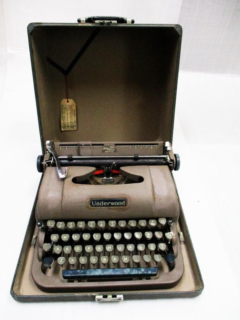 UNDERWOOD タイプライター　ケース入り 動作品
