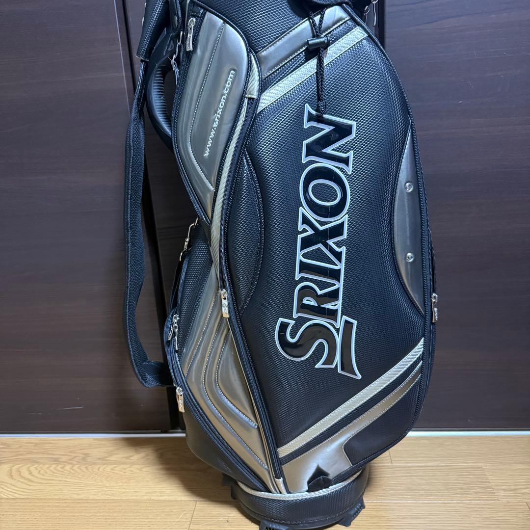 Srixon キャディバッグ ゴルフバッグ ブラック/シルバー