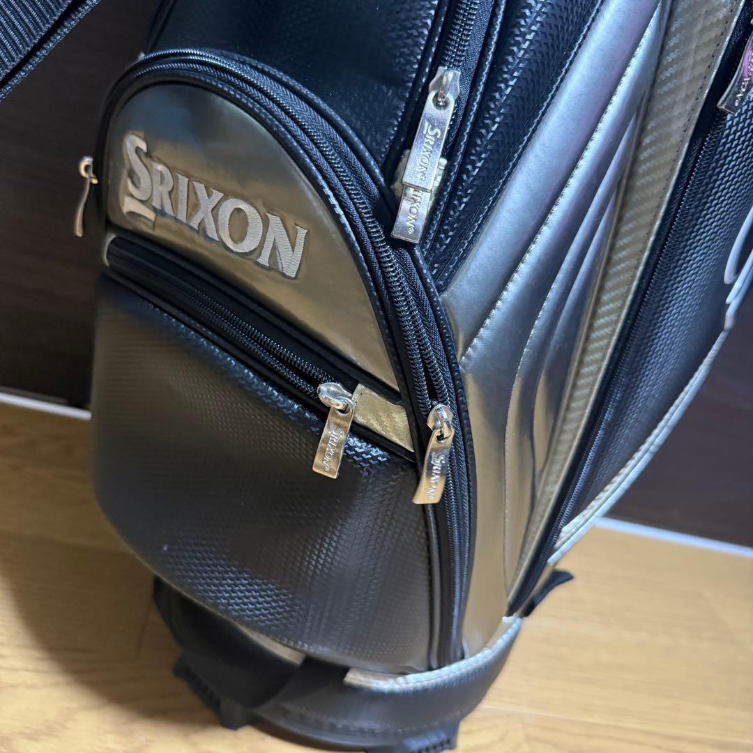 Srixon キャディバッグ ゴルフバッグ ブラック/シルバー