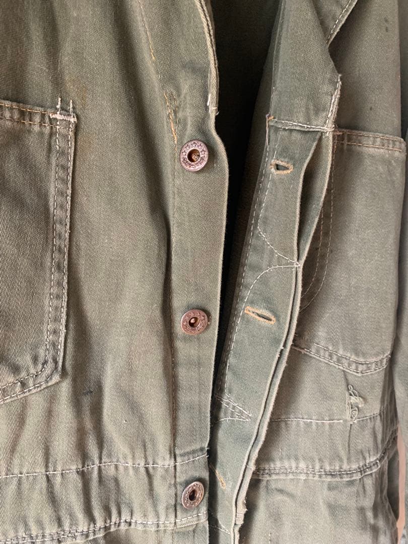 40s オールインワン 大戦つなぎ 月桂樹ボタン