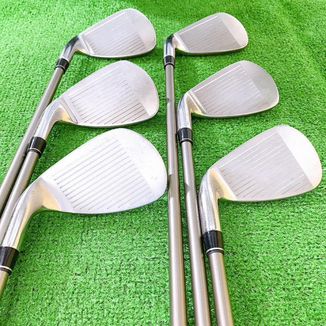 テ34★PRGR GN502 6本レディースアイアンセット 純正プロギアM-30