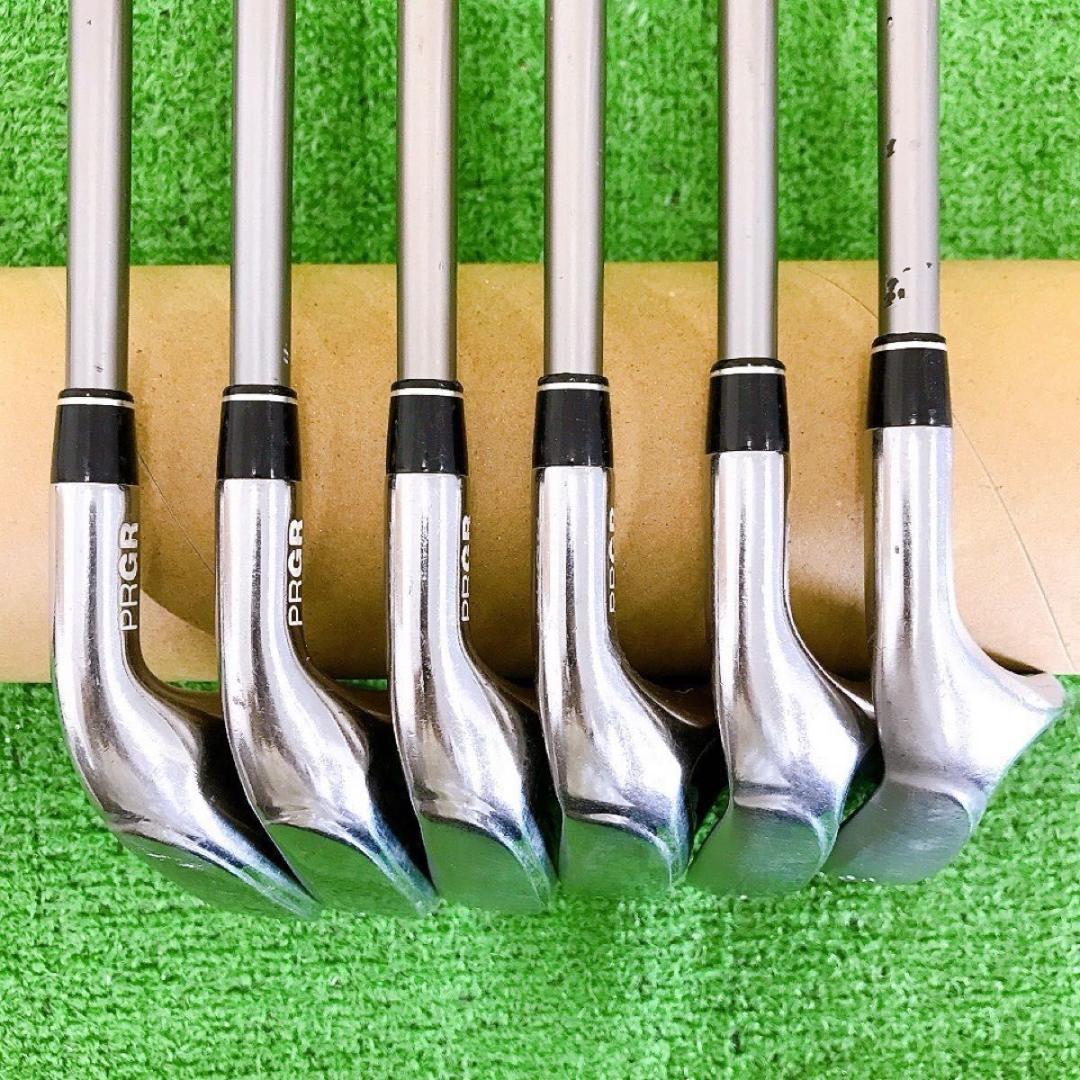 テ34★PRGR GN502 6本レディースアイアンセット 純正プロギアM-30