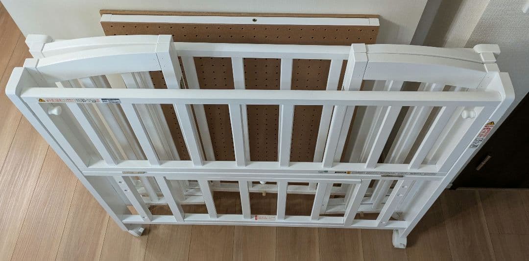 Katojiミニベット 折りたたみベット◆ホワイト◆新生児～カトージ