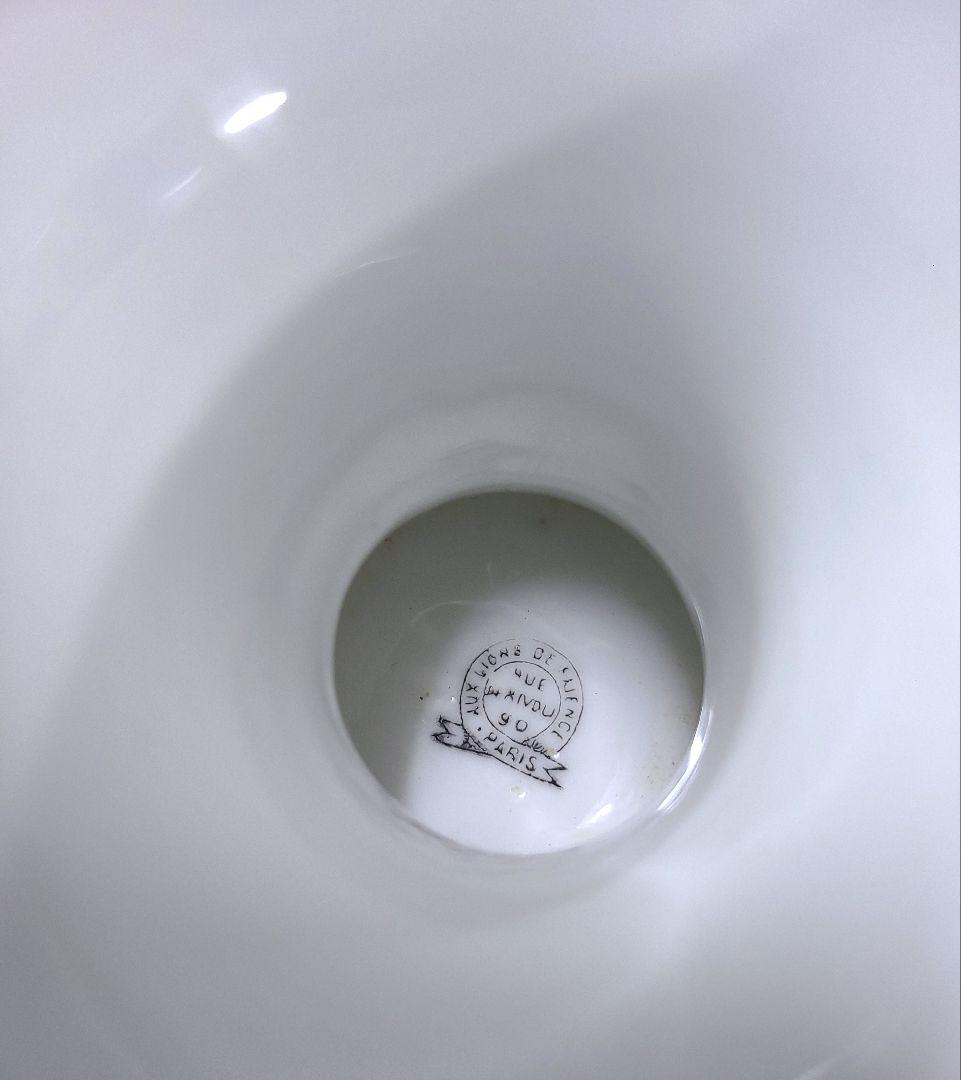 フランスアンティーク コンポティエ プレート 花リム インテリア フランス製 花