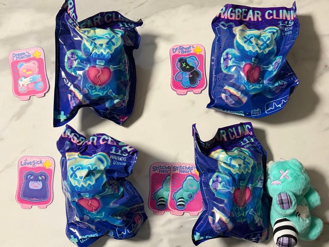 rag bear clinic ぬいぐるみ　キーホルダー　セット