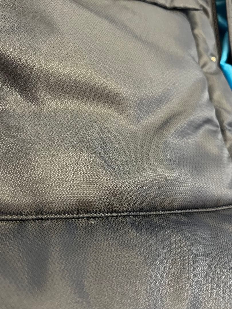 ［美品］umbro　ロングダウンコート　 ベンチコート　ネイビー フード付　L