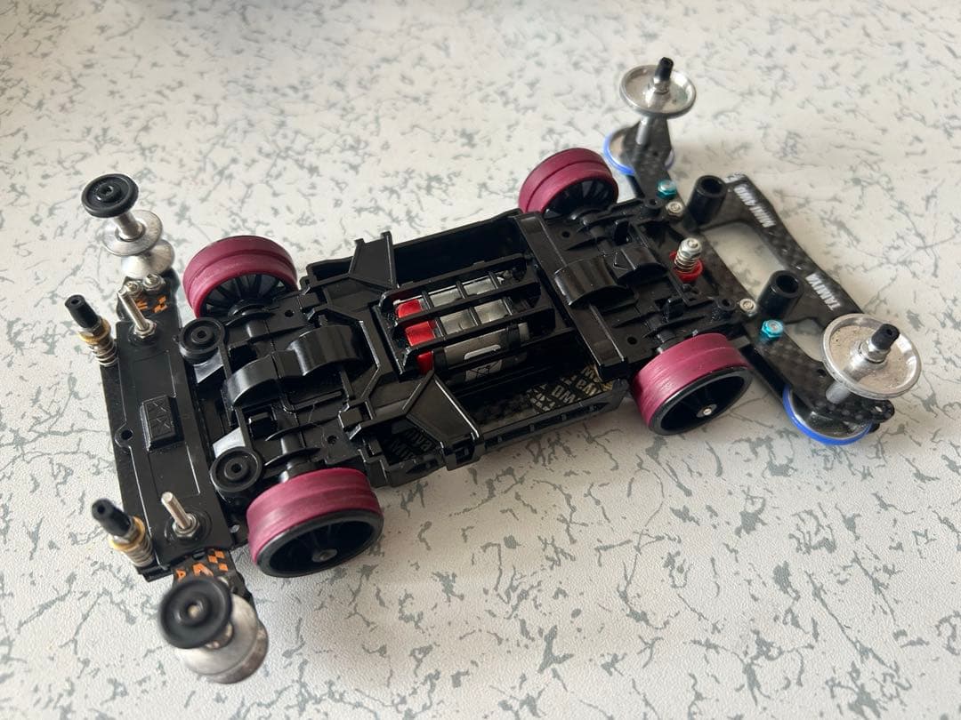 ミニ四駆★MSフレキ★フロントATスライドダンパー★リヤアンカー