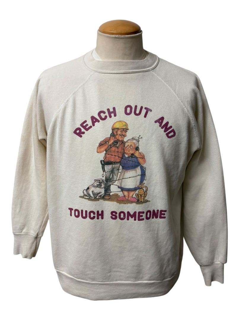 80s ビンテージ AT&T 企業 スウェット M相当 ブルドッグ xpv