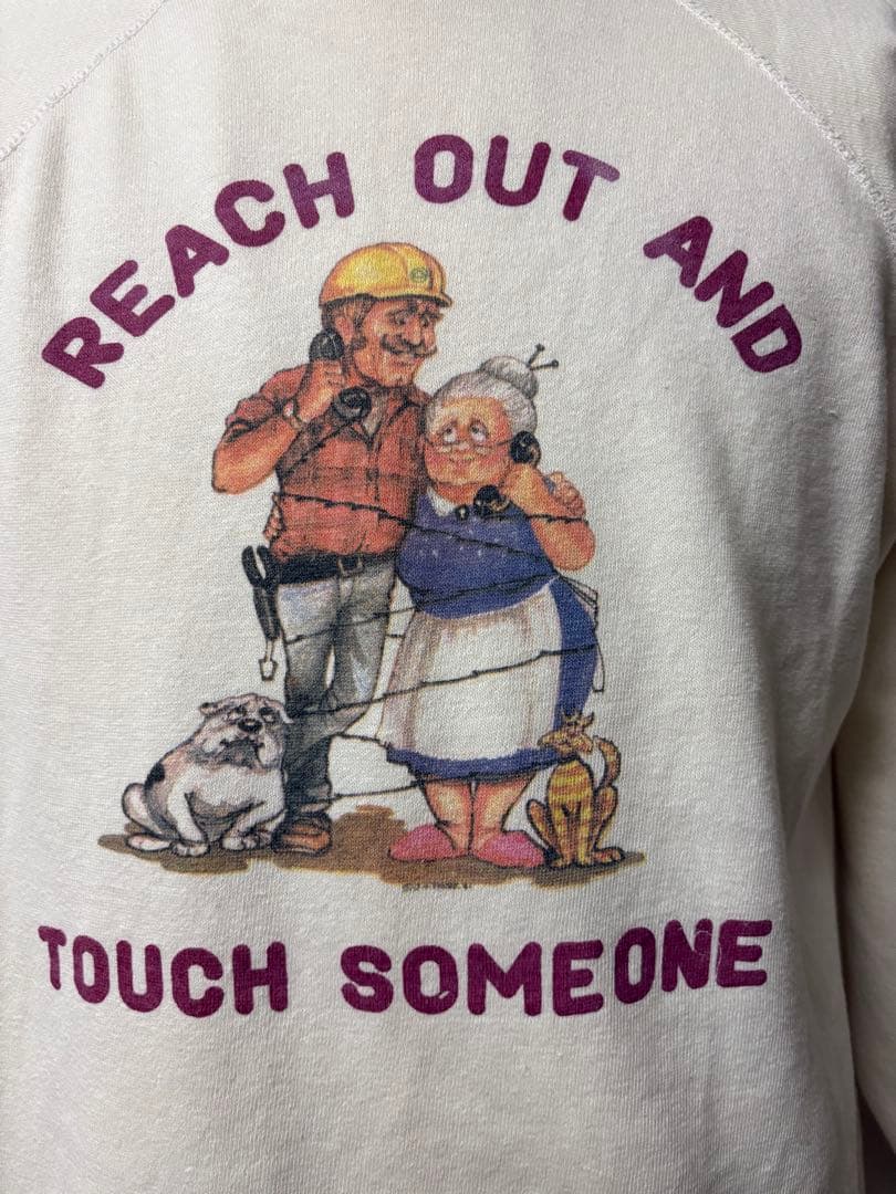 80s ビンテージ AT&T 企業 スウェット M相当 ブルドッグ xpv