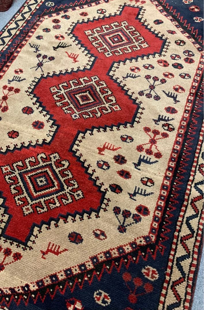 ヴィンテージラグ　ペルシャ絨毯　ギャッべ　トライバルラグ 235×155cm