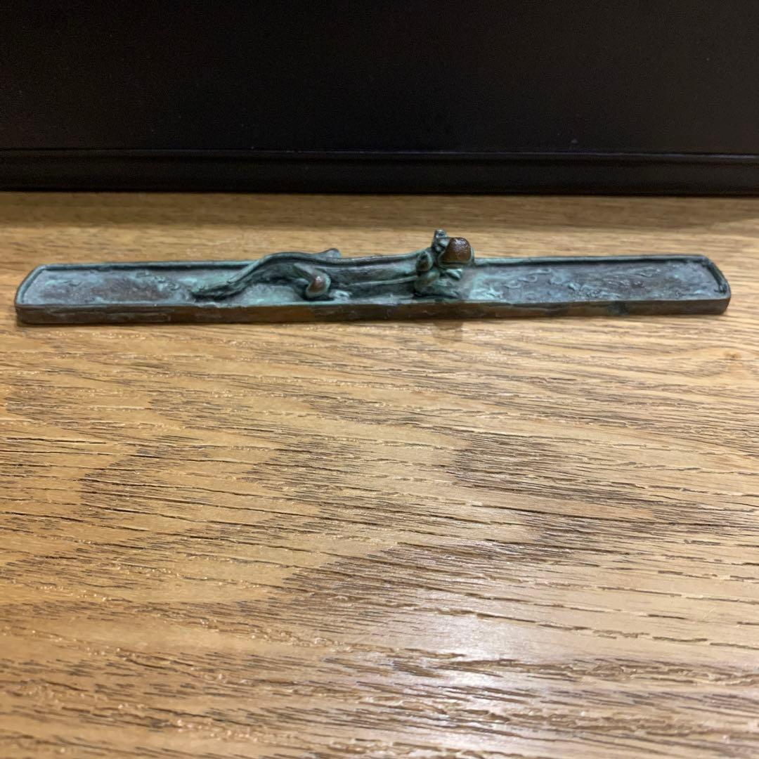 龍鈕青銅文鎮   伊達政宗