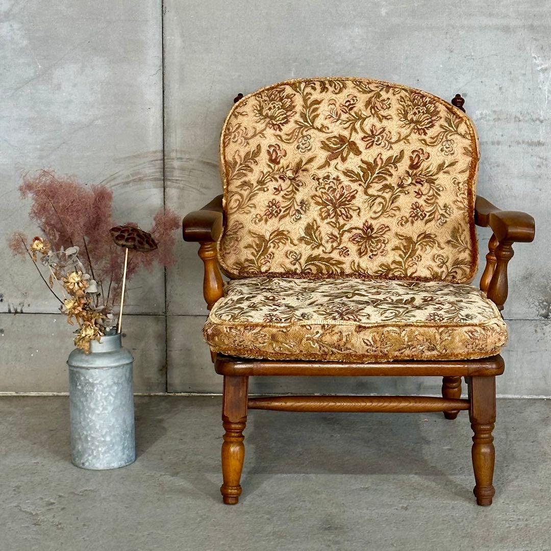 ✦70s✦柏木工 KASHIWA ソファー イージーチェア ウィンザー ゴブラン