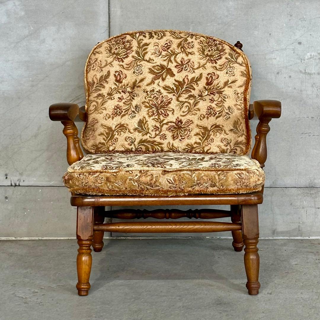 ✦70s✦柏木工 KASHIWA ソファー イージーチェア ウィンザー ゴブラン