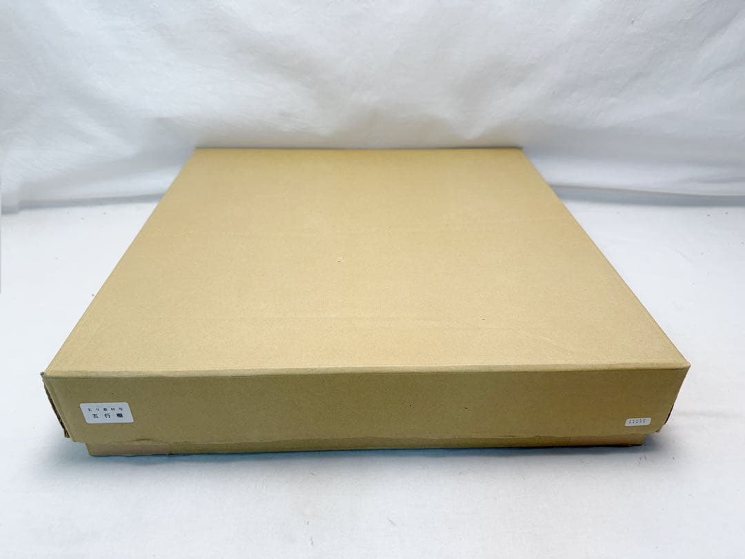 ほぼ未使用 茶道具 玄々斎好写 五行棚 焼杉 組み立式 紙箱