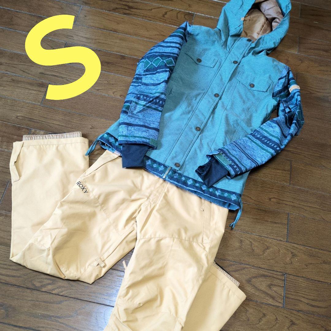 【美品】ROXY　スノボウェア　セットアップ　上下　Ｓ