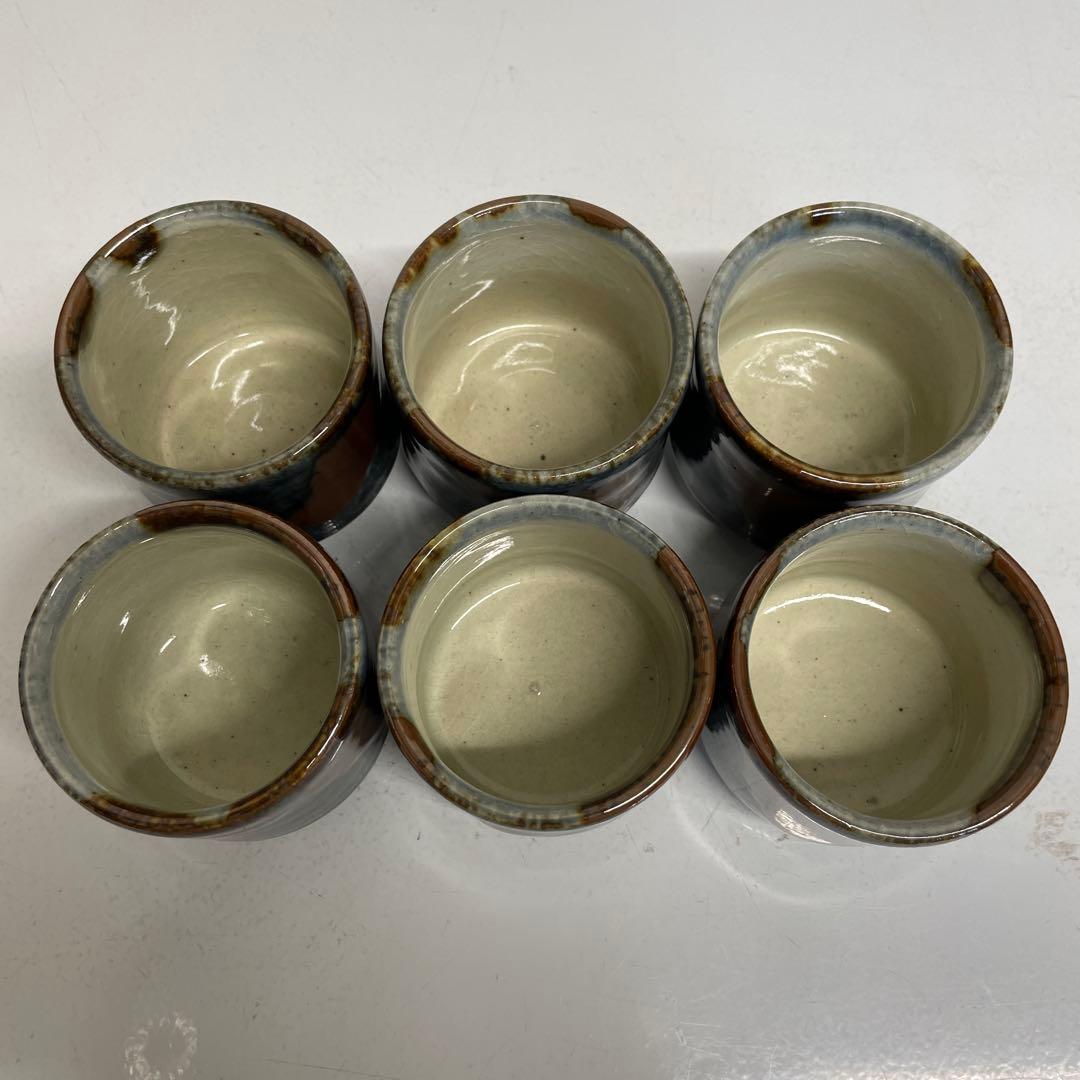 河井武一　湯呑み　6個セット