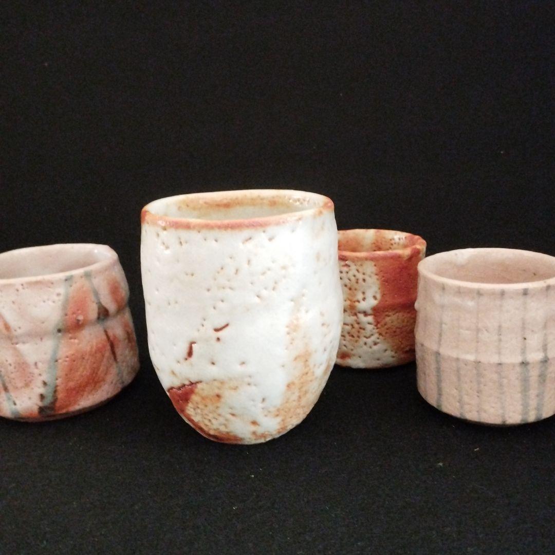 人間国宝　加藤孝造　志野湯呑共箱付き！