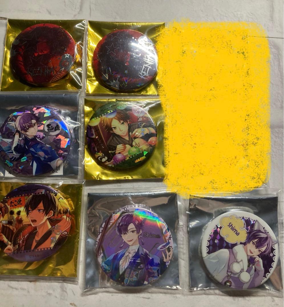 浦島坂田船 うらたぬき 志麻 あほの坂田。となりの坂田。缶バッジ 缶バ