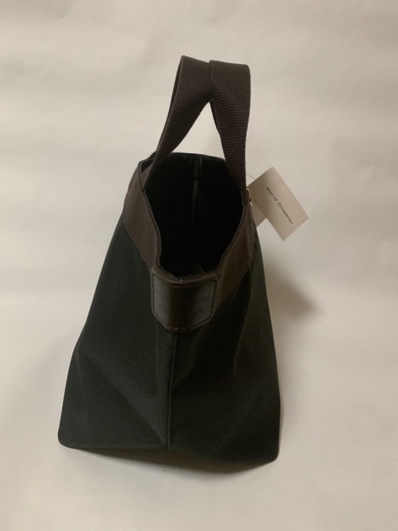 エルベシャプリエ 707c ノワール　ブラック舟形 トートバッグ M