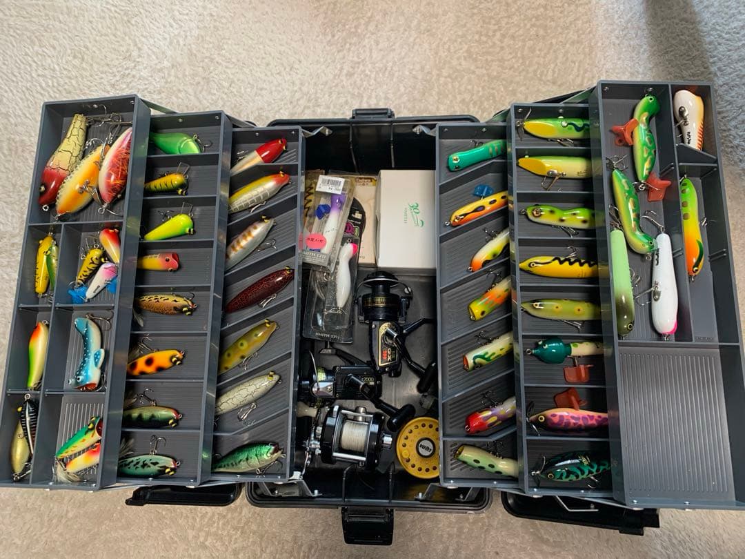 ルアー　オールド　スミス　ハトリーズ　　リール　タックルボックス
