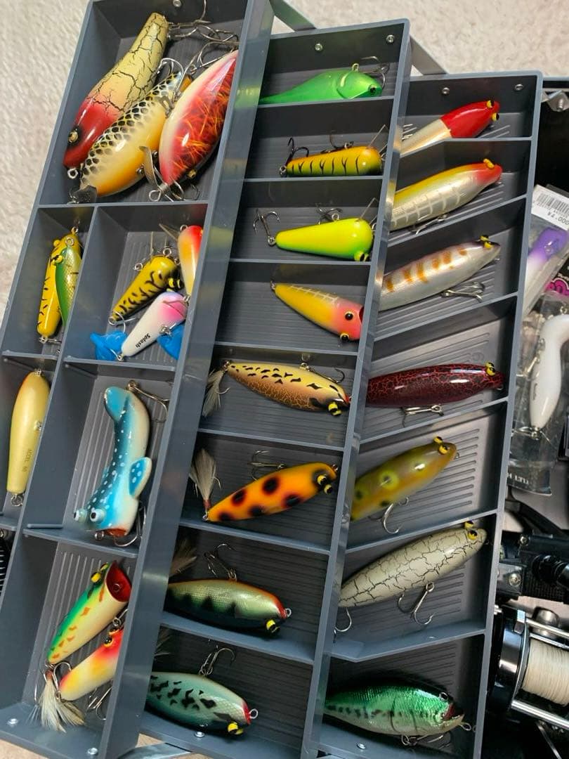 ルアー　オールド　スミス　ハトリーズ　　リール　タックルボックス