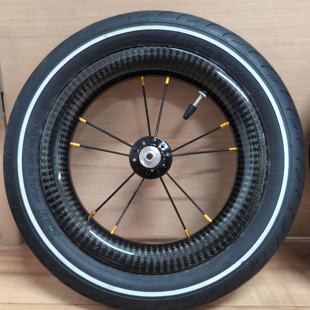 ヴヴヴ リアディスクのみ12インチ カーボンホイール ランバイク最高速