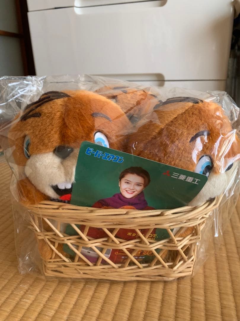 激レア☆お値下げ☆昭和レトロ　ビーバー エアコン 三重爽ぬいぐるみ　非売品　三菱