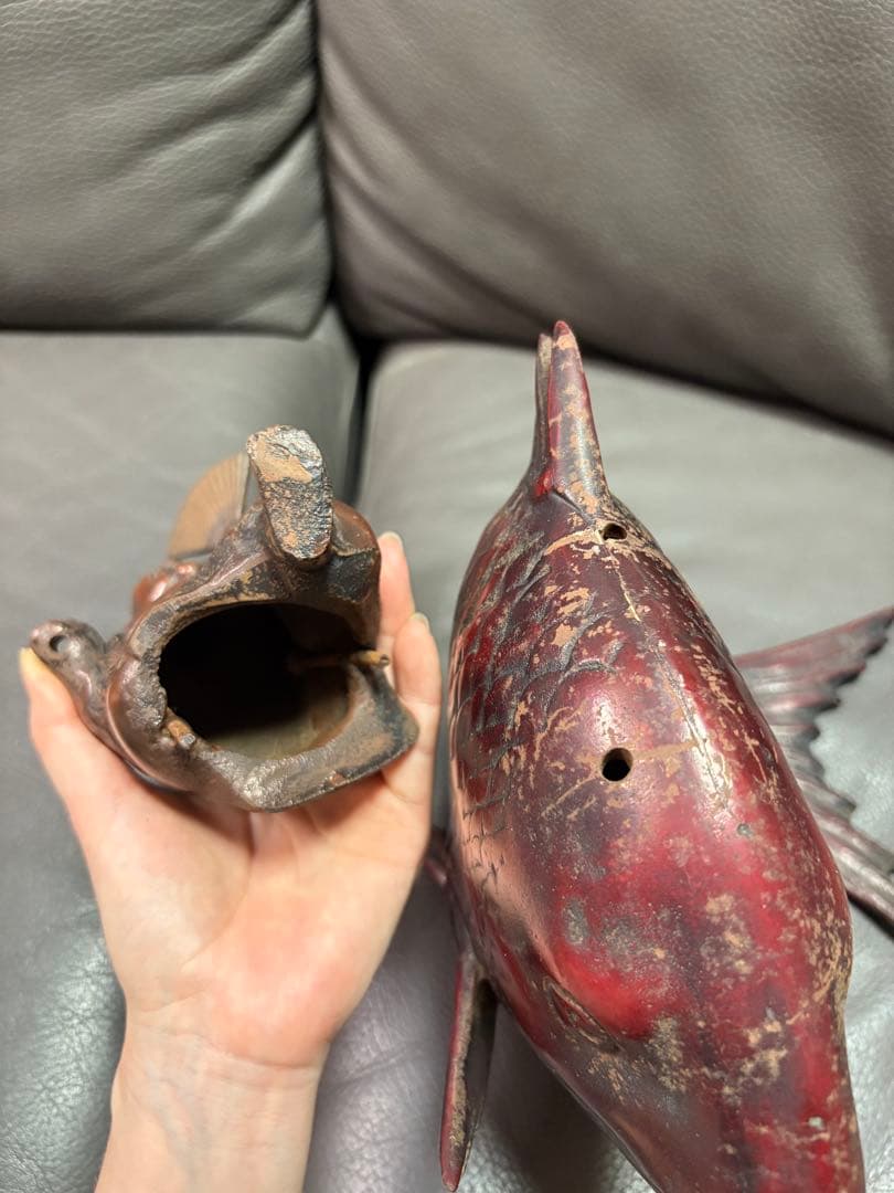 恵比寿さまと鯛の置物