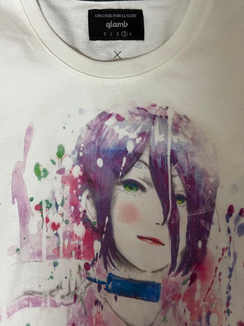glamb × チェンソーマン レゼ 水彩画 Tシャツ
