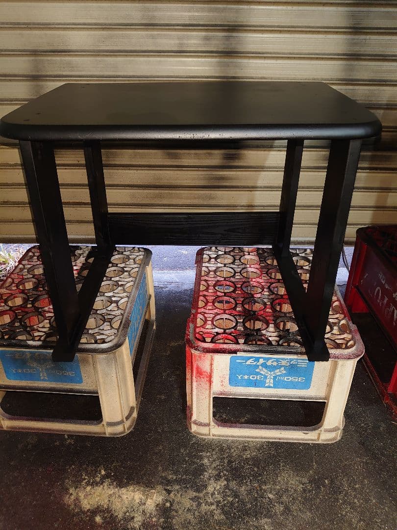 【其の40】中古テーブルを加工するパチスロ実機を2台置く台（セパレートタイプ）