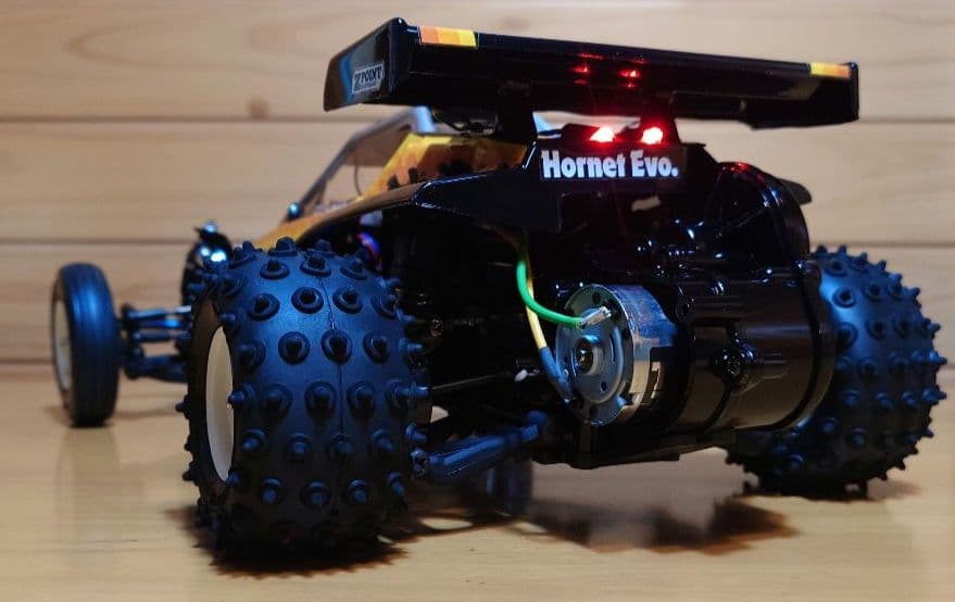 タミヤRCホーネットEVO.(LEDライト付)＆プロポ＆バッテリー充電器完成品