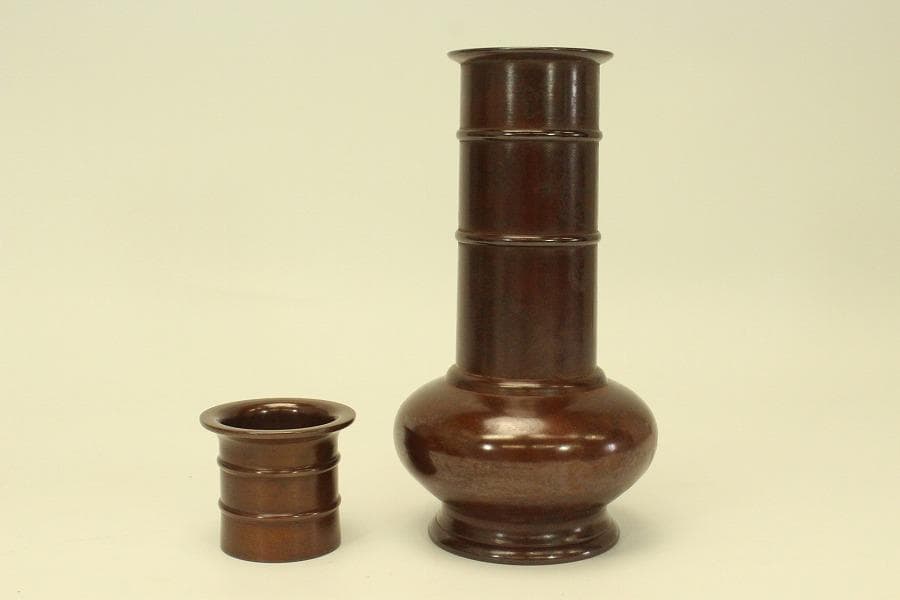 茶道具 鋳銅 台子皆具 一揃 一ノ瀬宗和造 共箱(A682)