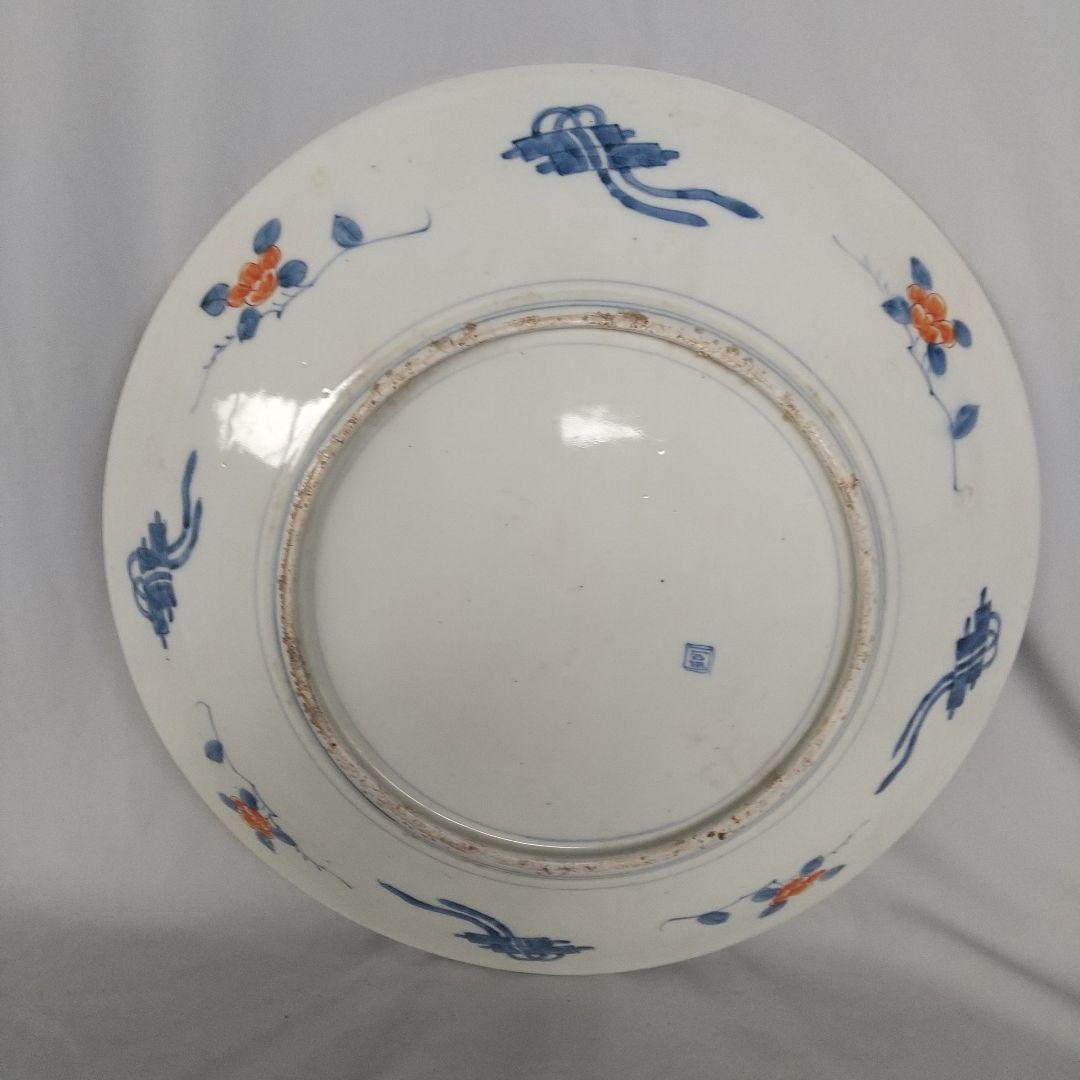 古伊万里　有田焼　金蘭手　大皿　直径約40.5センチ