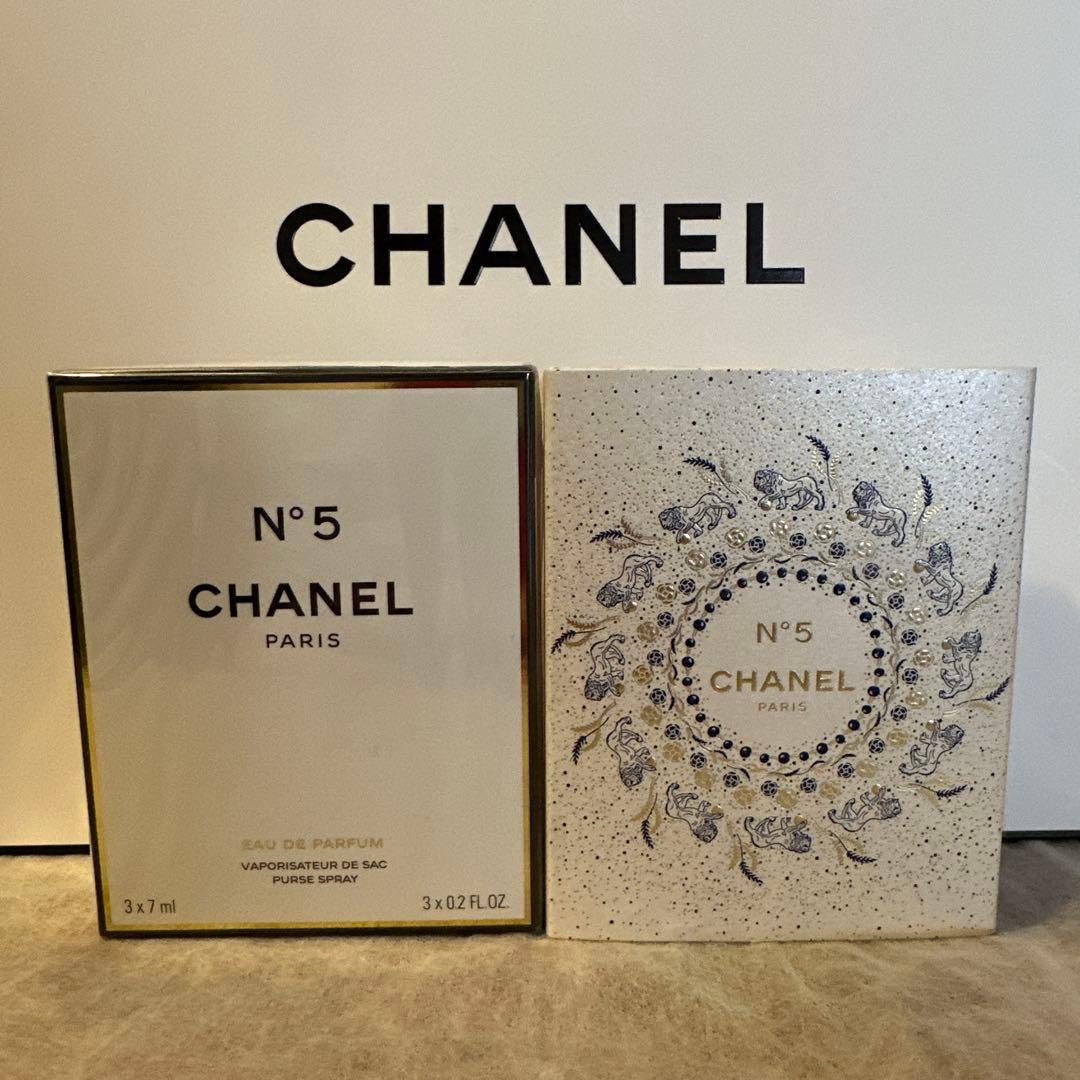 シャネル N°5 オードゥパルファムバーススプレイコメット＆チャーム付ギフト袋