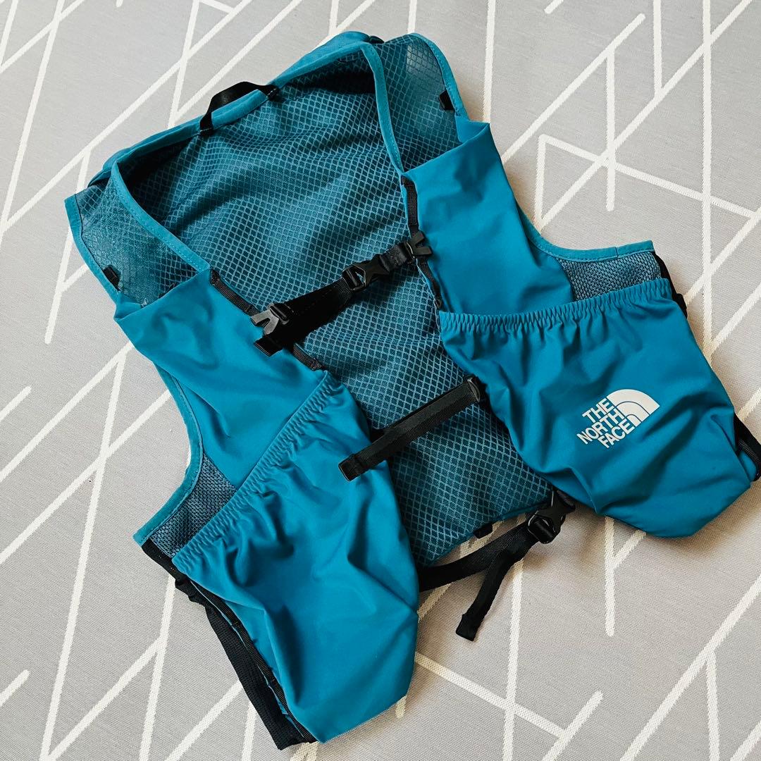 美品】ザノースフェイス トレランリュックNM62393ブルー10L/Lサイズ