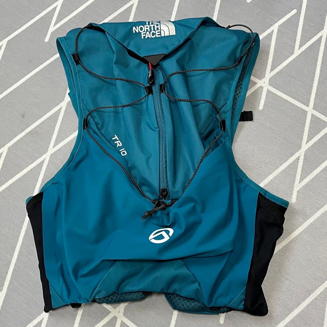 美品】ザノースフェイス トレランリュックNM62393ブルー10L/Lサイズ