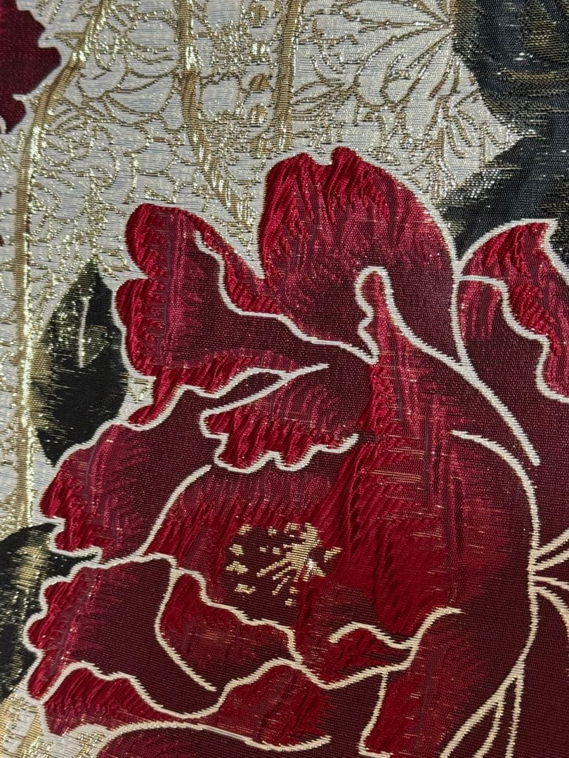 大人兵児帯【シャクヤク紅】【イチョウ】　のセット