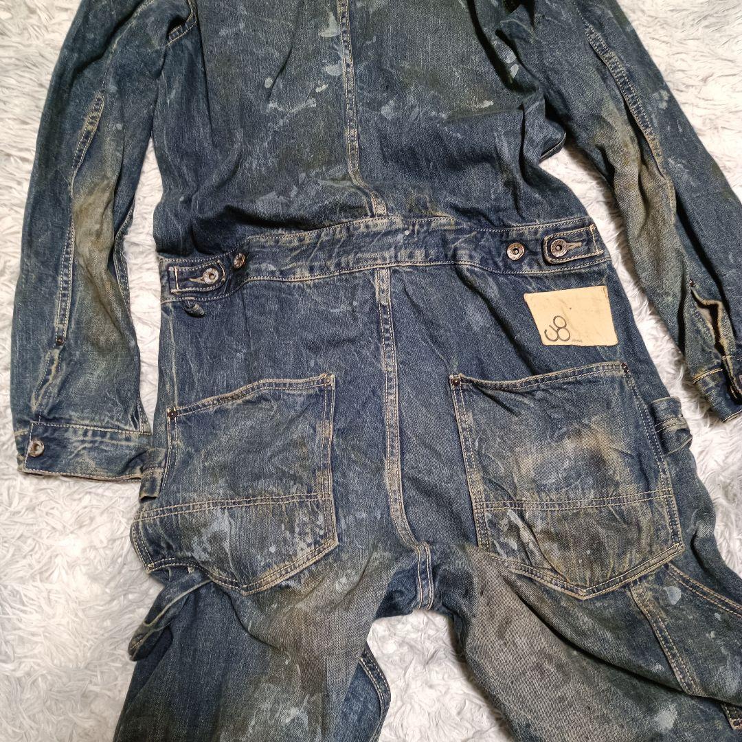 ジョンブル つなぎ デニムサロペット エンジニアオールインワン JOHNBULL