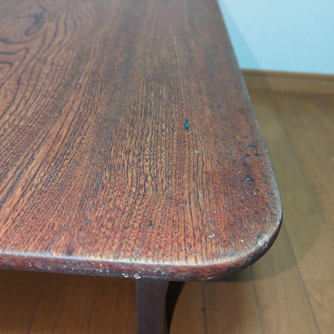 木製テーブル　無垢　古民家　昭和レトロ