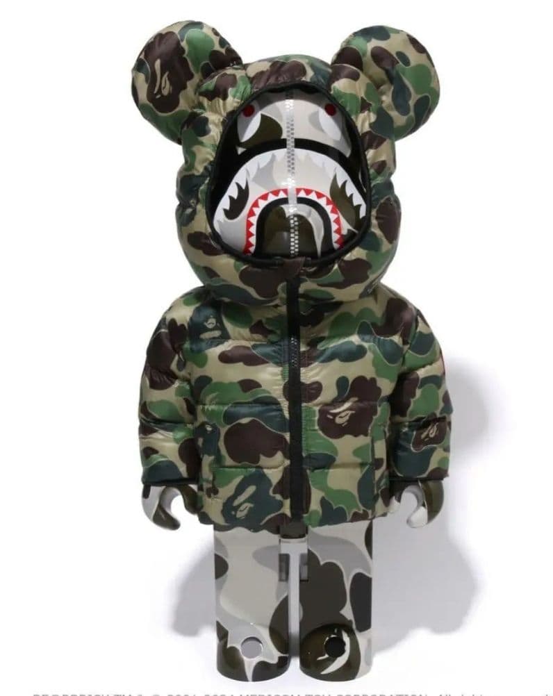 ミリタリー BE@RBRICK BAPE   SHARK 1000%