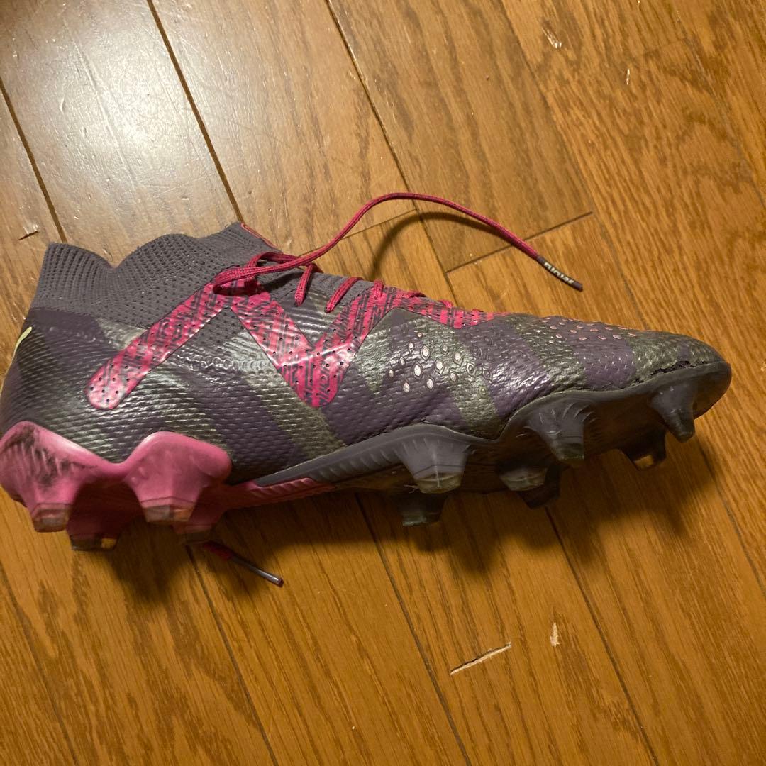 Puma スパイクシューズ グレー/ピンク FG