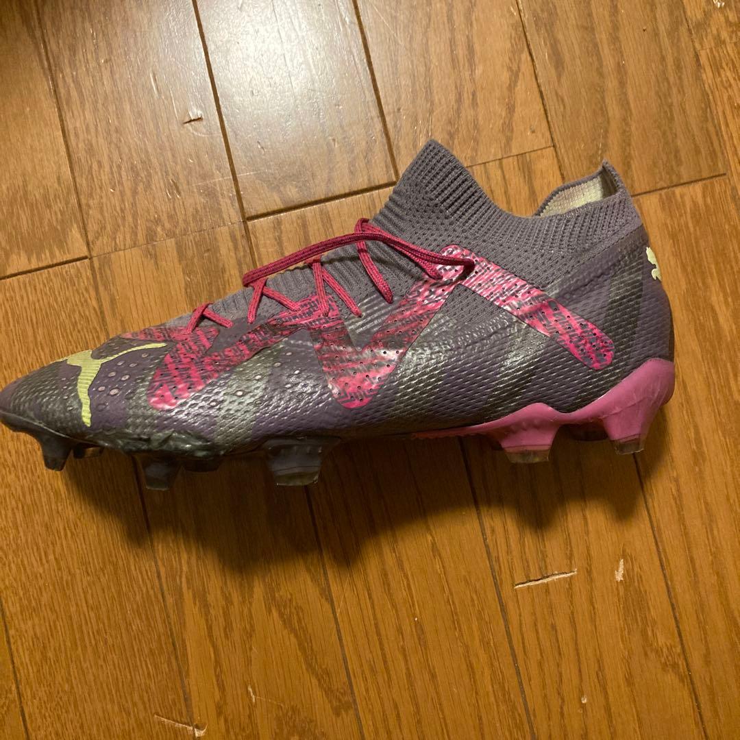 Puma スパイクシューズ グレー/ピンク FG