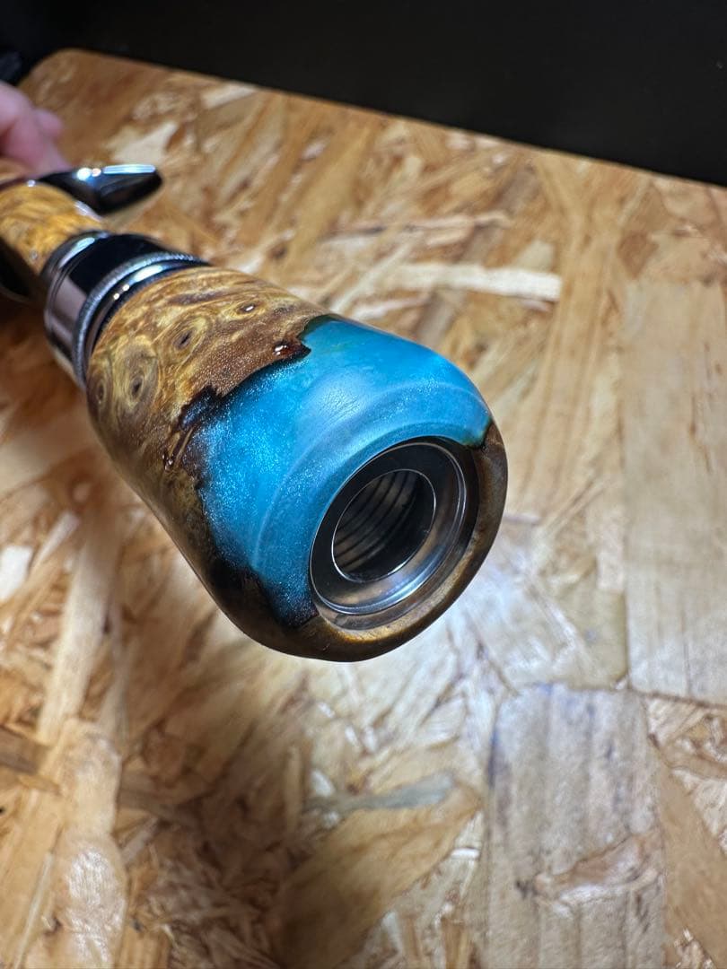 ハンドメイドグリップ　ハイブリッドウッド　トップウォーター渓流ブライトリバー