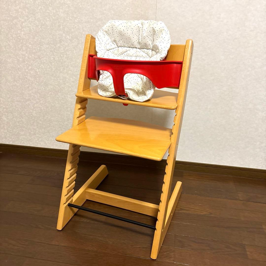 【美品】ストッケ トリップトラップ シリアル６ ベビーセット付き