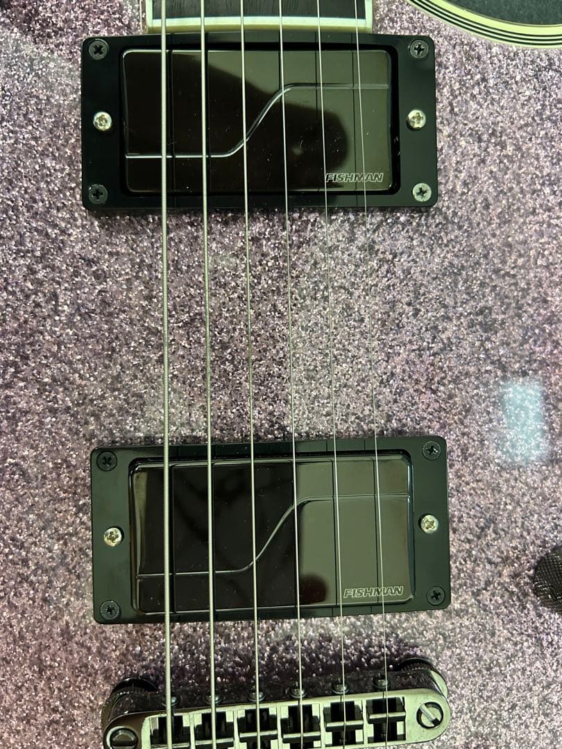 E-II EC DB purple sparkle ピックアップ　Fishman