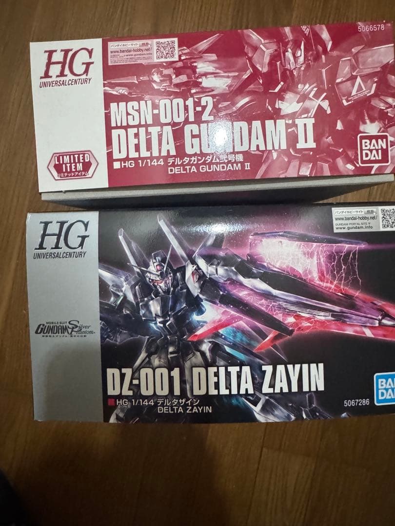 HG 1/144 デルタザイン 銀灰の幻影 デルタガンダム2号機　2点セット